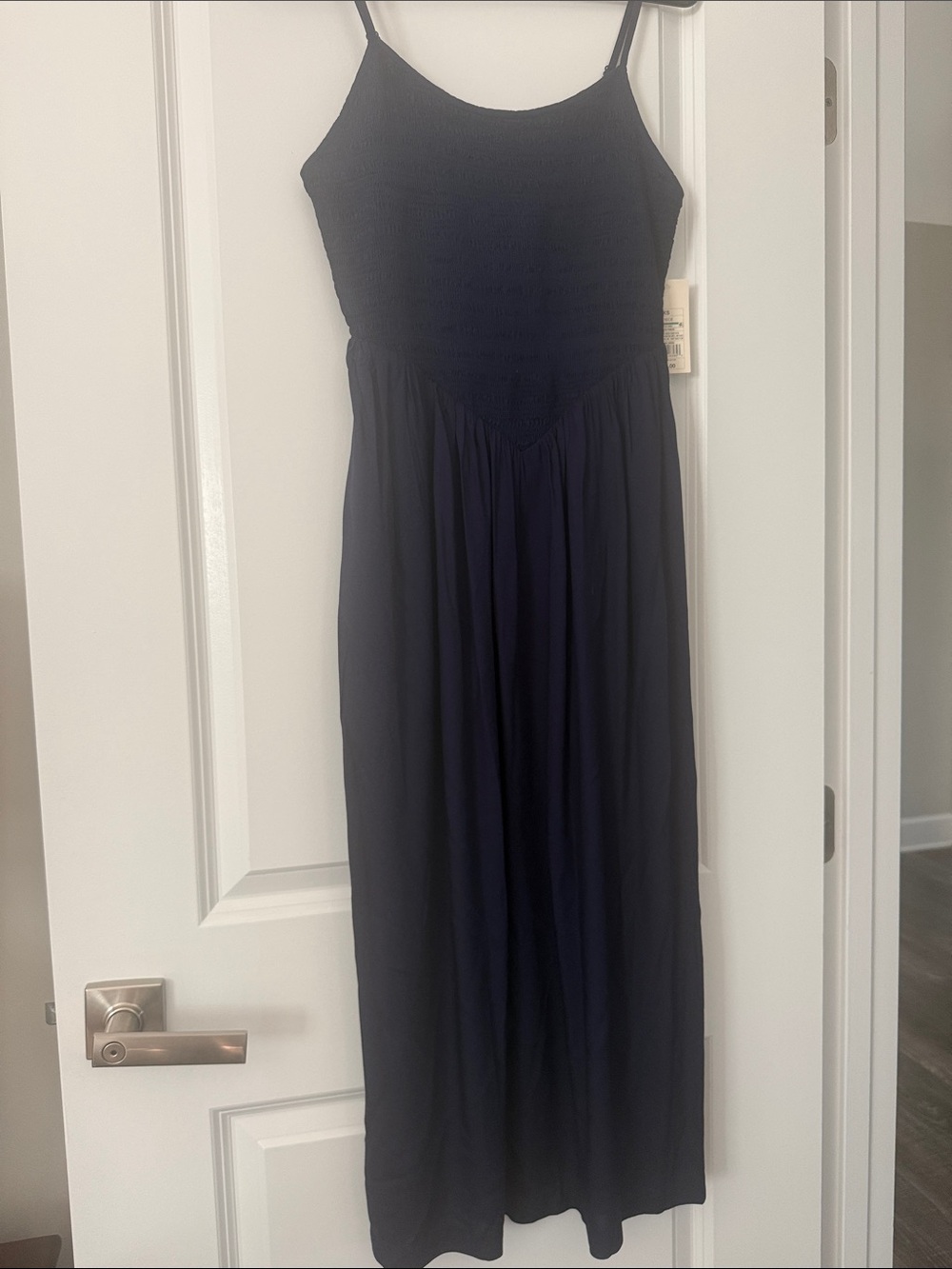 a new day Navy Smocked Maxi Dress with Spaghetti Straps